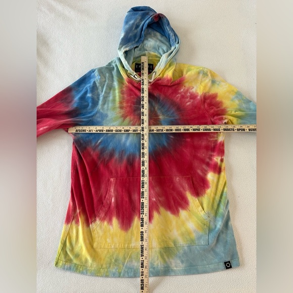 Empyre Hoodie Men’s XL Multicolor Tie-Dye Pullover With Kangaroo Pocket READ* - Picture 7 of 13